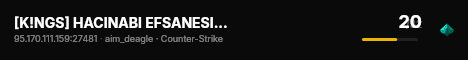 [K!NGS] HACINABI EFSANESI | CS:GO - CS2 Premium #TR1 live status badge
