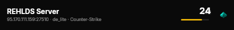 REHLDS Server live status badge
