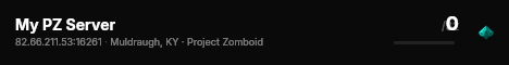 My PZ Server live status badge