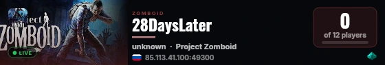28DaysLater live status badge