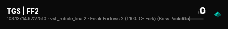 TGS | FF2 live status badge
