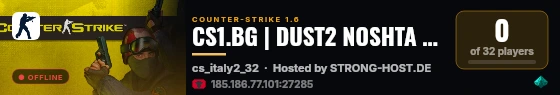 CS1.BG | DUST2 NOSHTA GARMI [RANKED PLAY] live status badge