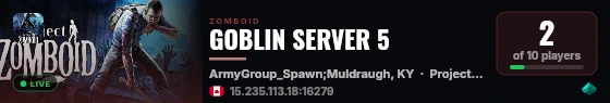 GOBLIN SERVER 5 live status badge