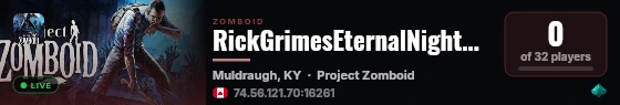 RickGrimesEternalNightmare live status badge