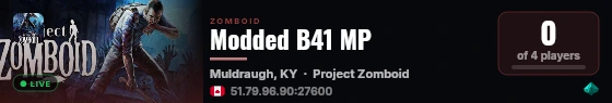 Modded B41 MP live status badge