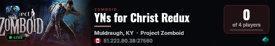 YNs for Christ Redux live status badge