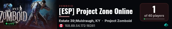 [ESP] Project Zone Online live status badge