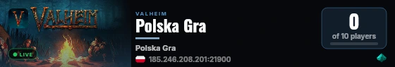 Polska Gra live status badge