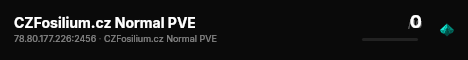 CZFosilium.cz Normal PVE live status badge