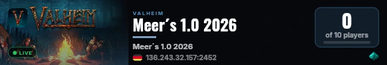 Meer´s 1.0 2026 live status badge