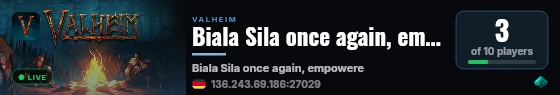 Biala Sila once again, empowered by Meme Lounge live status badge