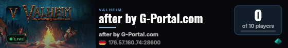 after by G-Portal.com live status badge