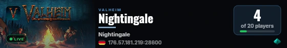 Nightingale live status badge