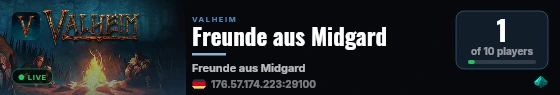Freunde aus Midgard live status badge