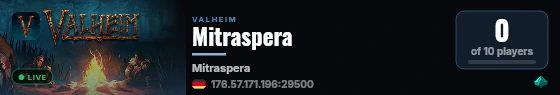 Mitraspera live status badge