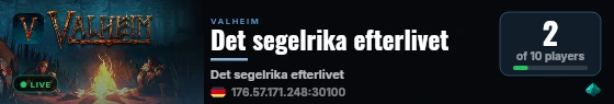 Det segelrika efterlivet live status badge