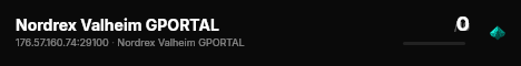 Nordrex Valheim GPORTAL live status badge