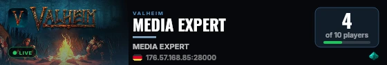 MEDIA EXPERT live status badge