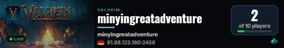 minyingreatadventure live status badge