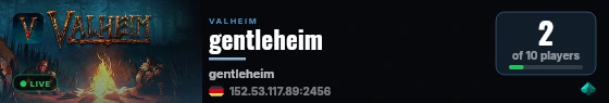 gentleheim live status badge