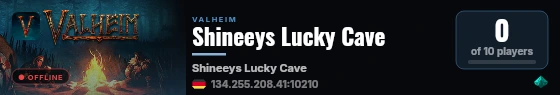 Shineeys Lucky Cave live status badge
