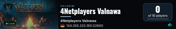 4Netplayers Valnawa live status badge