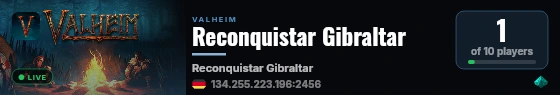 Reconquistar Gibraltar live status badge