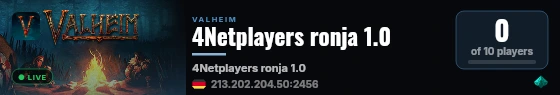 4Netplayers ronja 1.0 live status badge