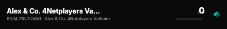 Alex & Co. 4Netplayers Valheim Server live status badge