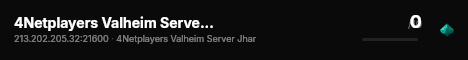 4Netplayers Valheim Server Jharkendar World live status badge