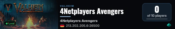 4Netplayers Avengers live status badge