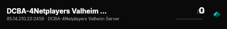 DCBA-4Netplayers Valheim Server live status badge