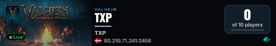 TXP live status badge