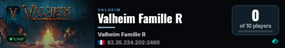 Valheim Famille R live status badge