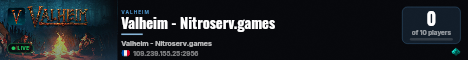 Valheim - Nitroserv.games live status badge