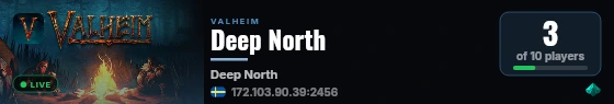 Deep North live status badge