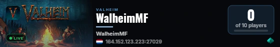 WalheimMF live status badge