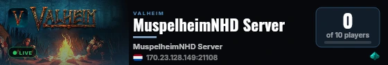 MuspelheimNHD Server live status badge
