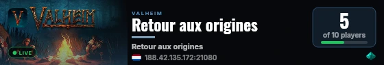 Retour aux origines live status badge