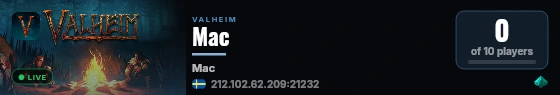 Mac live status badge