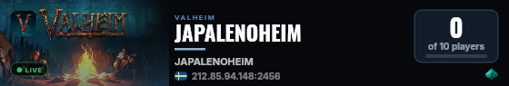 JAPALENOHEIM live status badge