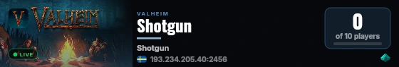 Shotgun live status badge