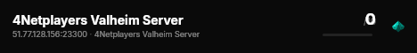 4Netplayers Valheim Server live status badge