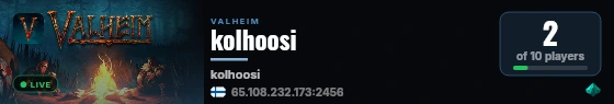 kolhoosi live status badge