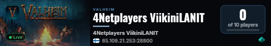 4Netplayers ViikiniLANIT live status badge