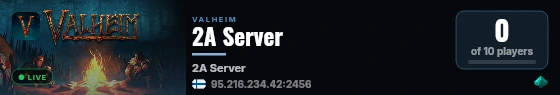 2A Server live status badge