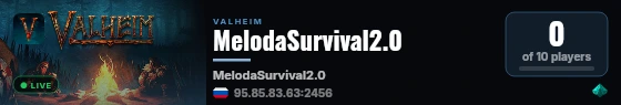 MelodaSurvival2.0 live status badge