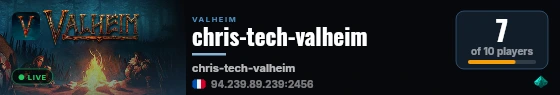 chris-tech-valheim live status badge