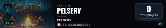 PELSERV live status badge