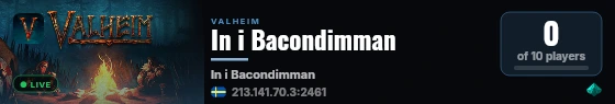 In i Bacondimman live status badge